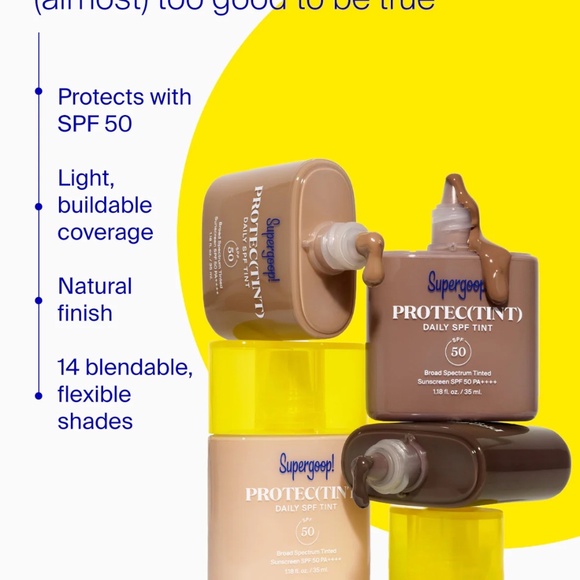 SUPERGOOP! 14N Protec(tint) Daily Skin Tint SPF 50  NEW UNUSED BOXED - Picture 6 of 6